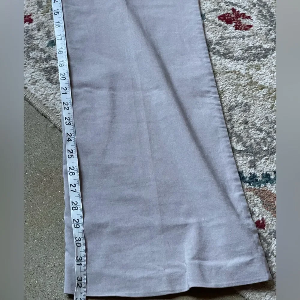 Mexx Cream Colored Wide Leg Khaki/Nylon Pants (Size: 28)